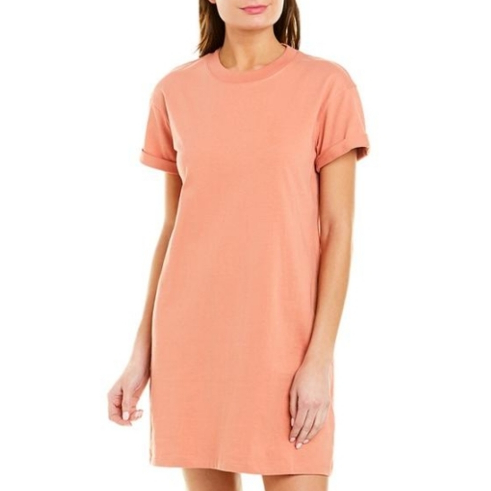 Madewell Peach T-Shirt Dress